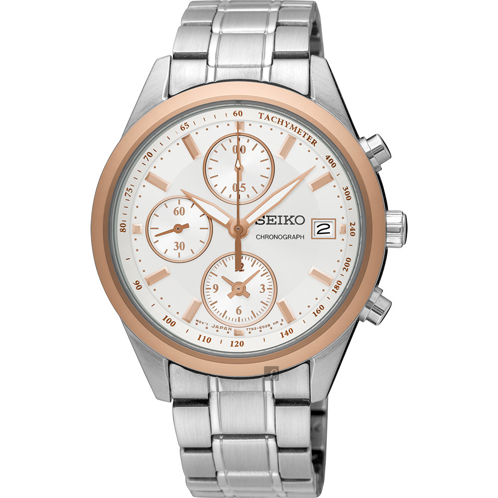 SEIKO 優雅都會計時女用腕錶(7T92-0VB0KS)